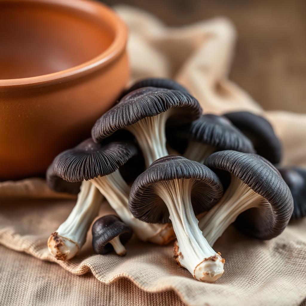 Black Pearl King Oyster – frisch geerntet
